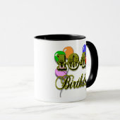 104th Geburtstag mit Ballonen Tasse (VorderseiteRechts)