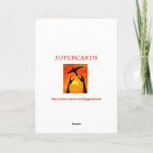 104th Geburtstagskarte mit alstromeria Karte (Rückseite)