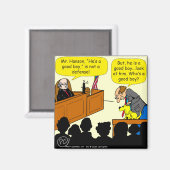 1053 Er ist ein guter Cartoon Magnet (Vorderseite/Rückseite)