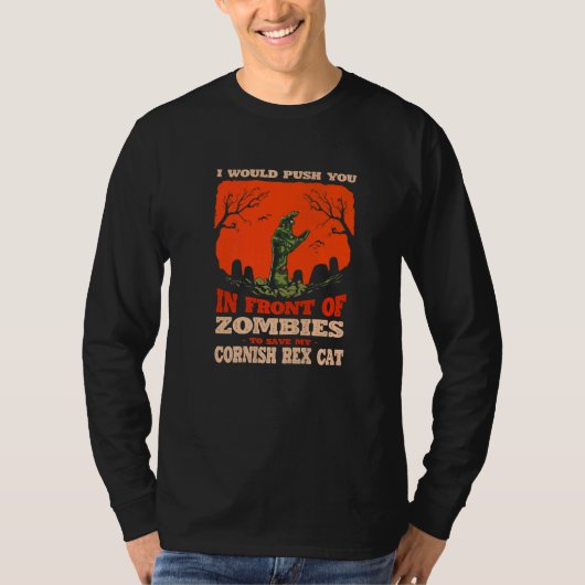 10548100049^Push You In Zombies To Save My Cornish T-Shirt (Vorderseite)