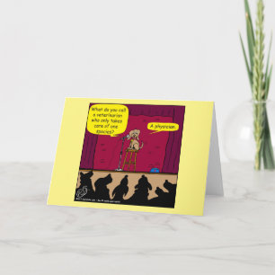 1054 Hunde Stand Up-Cartoon Karte