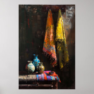1058 Drei Vasen Poster