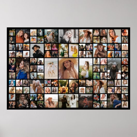105 Foto Collage Erinnerung Poster (Vorne)