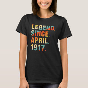 105. Geburtstag 105 Jahre alte Legende seit 19. Ap T-Shirt