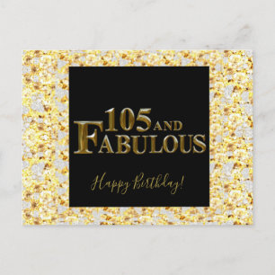105 Geburtstag Postkarte