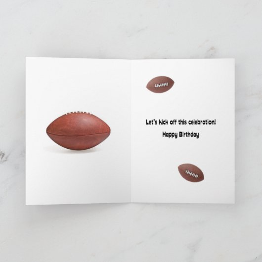 105. Geburtstag, wirklich schlechte Fußballwitze Karte (Innenseite)