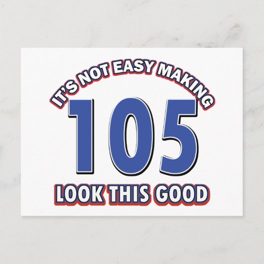 105. Geburtstagsdesigns Postkarte (Vorderseite)
