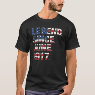 105. Geburtstagsfeier Seit Juni 1917 US-amerikanis T-Shirt