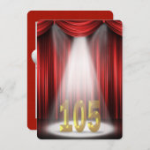 105. Geburtstagsparty Einladung (Vorne/Hinten)