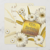 105. Geburtstagsparty Einladung mit den Molkereien (Vorne/Hinten)