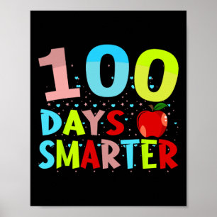105 Tage intelligenter Lehrer oder Schüler 100. Ta Poster