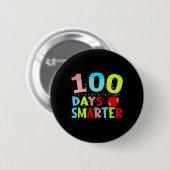 105 Tage intelligenter Lehrer oder Student 100. Button (Vorne & Hinten)