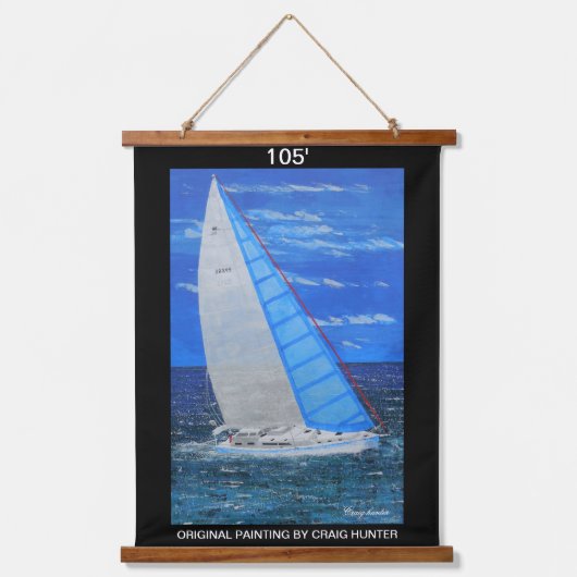 105' Tapisserie aus Holz Wandteppich Mit Holzrahmen (Vorderseite)