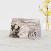 105th Geburtstagskarte für Großmutter Karte (Gelbe Blume)