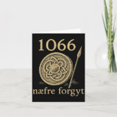 1066 Naefre Forgyt Never Forget Viking England His Karte (Vorderseite)