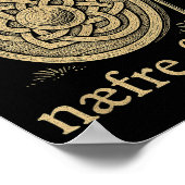 1066 Naefre Forgyt Never Forget Viking England His Poster (Ecke)