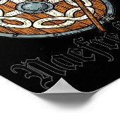 1066 Naefre Forgyt Never Forget Viking England His Poster (Ecke)