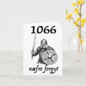 1066 Never Forget Naefre Forgyt Funny English Hist Karte (Gelbe Blume)