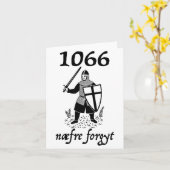 1066 Never Forget Naefre Forgyt Funny English Hist Karte (Gelbe Blume)