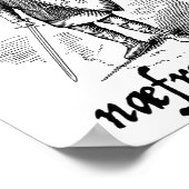 1066 Never Forget Naefre Forgyt Funny English Hist Poster (Ecke)