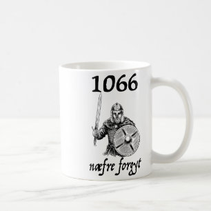 1066 Niemals vergessen Naefre Forgyt Lustige engli Kaffeetasse