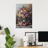 1069 Blume und Äpfel im Herbst Poster (Heimbüro)