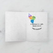 106. Geburtstag Kerzen auf schwarz Karte (Innenseite)