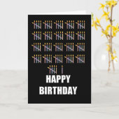 106. Geburtstag mit Kerzen Karte (Gelbe Blume)