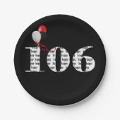 106. Geburtstagsballons Pappteller (Vorderseite)