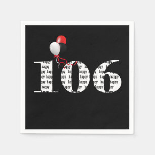 106. Geburtstagsballons Serviette