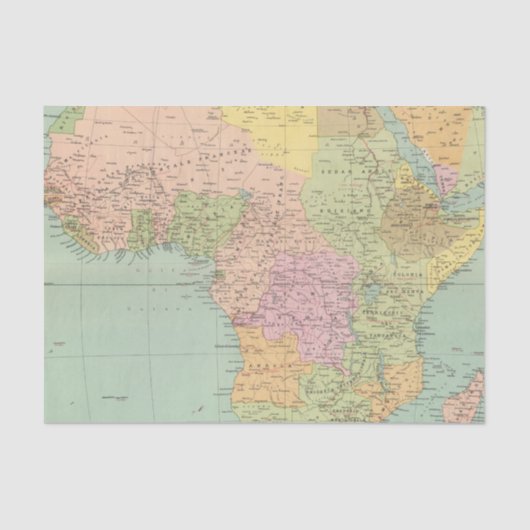 10708 Afrika Politik Seidenpapier (Vorderseite)
