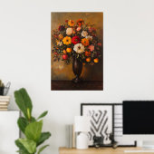 1072 Blume und Äpfel im Herbst Poster (Heimbüro)
