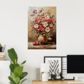 1075 Blume und Äpfel im Herbst Poster (Heimbüro)
