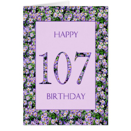 107. Geburtstag Lila Tageszeitung (Vorne)