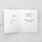 107. Geburtstag Rote Rose Karte (Innenseite)