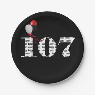 107. Geburtstagsballons Pappteller