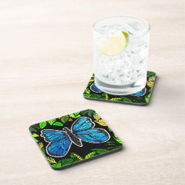 107 - Morpho Butterfly-Untersetzer Getränkeuntersetzer