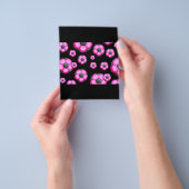 107 PINK SOCCER BALL SPORTS TEAM PATTERN WALLPAPER FLYER (Gruppe)