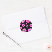 107 PINK SOCCER BALL SPORTS TEAM PATTERN WALLPAPER RUNDER AUFKLEBER (Umschlag)