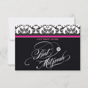 107Jodene - BAT MITZVAH UAWG REPONSE CARDS RSVP Karte