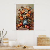 1080 Blume und Äpfel im Herbst Poster (Küche)