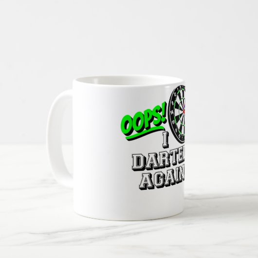 1080 Dart Darts Triple 20 Darten Kaffeetasse (Vorderseite Links)