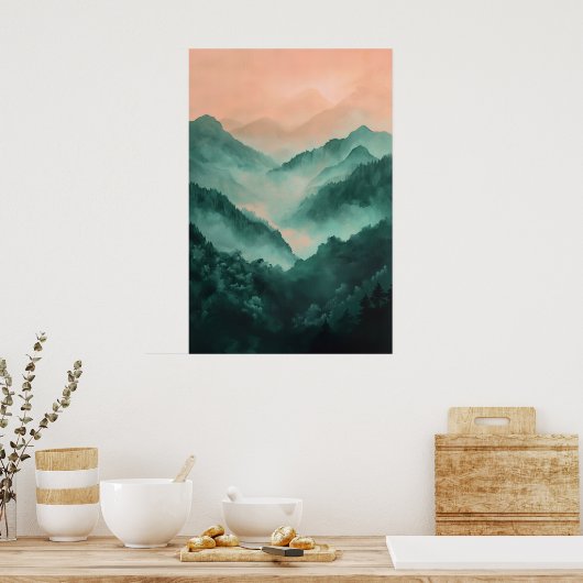 1084 Dreamy Serenity Poster (Küche)