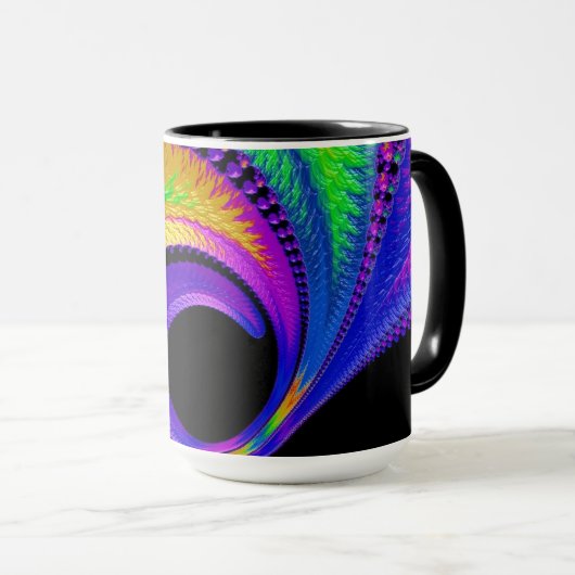 108-39 metallischer Regenbogenhalbmondmond Tasse (VorderseiteRechts)