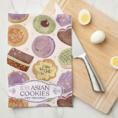108 Asian Cookies Tea Towel Geschirrtuch (Viertel Falte)