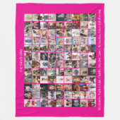 108 Foto Collage und Text Personalisiert DIY Custo Fleecedecke (Vorderseite)