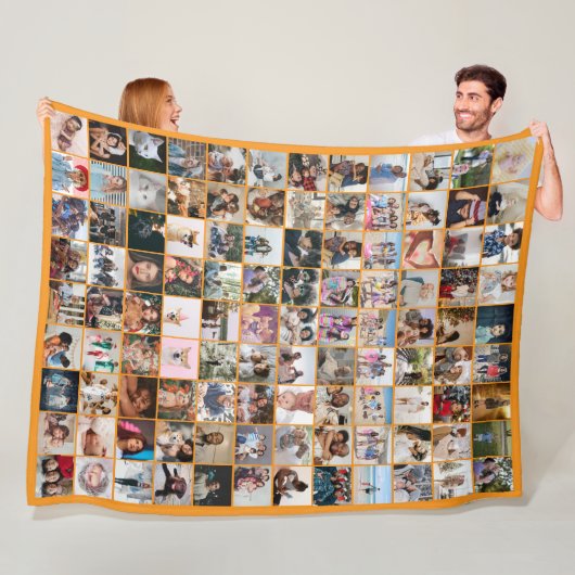 108 Fotocollage Einzigartig Personalisiert DIY Maß Fleecedecke (Beispiel)