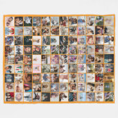 108 Fotocollage Einzigartig Personalisiert DIY Maß Fleecedecke (Vorderseite (Horizontal))