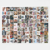 108 FotoCollage Einzigartige Personalisierte DIY-A Fleecedecke (Vorderseite (Horizontal))