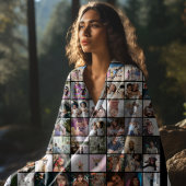 108 FotoCollage Einzigartige Personalisierte DIY-A Fleecedecke